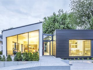 Fertighaus open - MH Fellbach von LUXHAUS, Bungalow Außenansicht 1