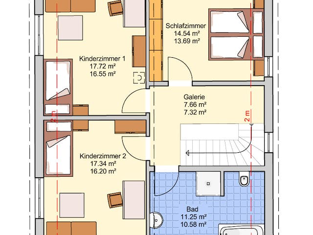 Fertighaus Oslo von Fingerhut Haus Schlüsselfertig ab 403166€, Satteldach-Klassiker Grundriss 2
