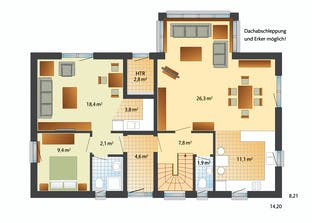 Oslo - mit Einliegerwohnung Grundriss