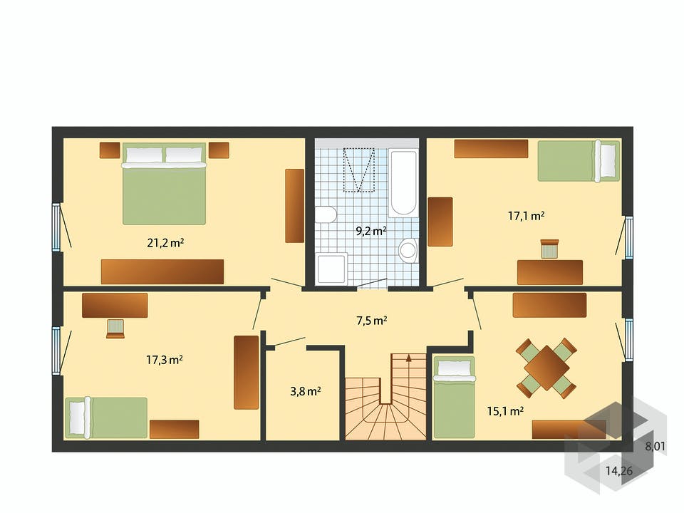 Oslo - mit Einliegerwohnung von Danhaus Grundriss