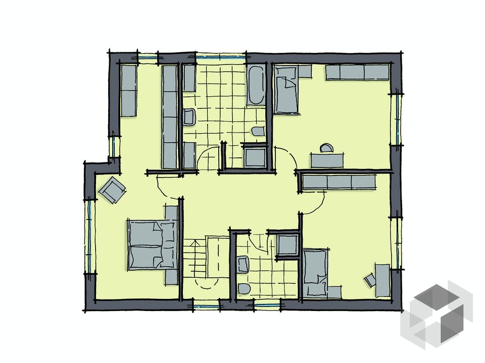 Ostia von GUSSEK HAUS Grundriss