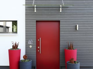 Fertighaus Ostwestfalen von Becker 360 Schlüsselfertig ab 414900€, Satteldach-Klassiker Außenansicht 7