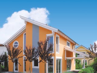 Fertighaus Angula von FINGERHUT-HAUS Schlüsselfertig ab 518174€, Pultdachhaus Außenansicht 1