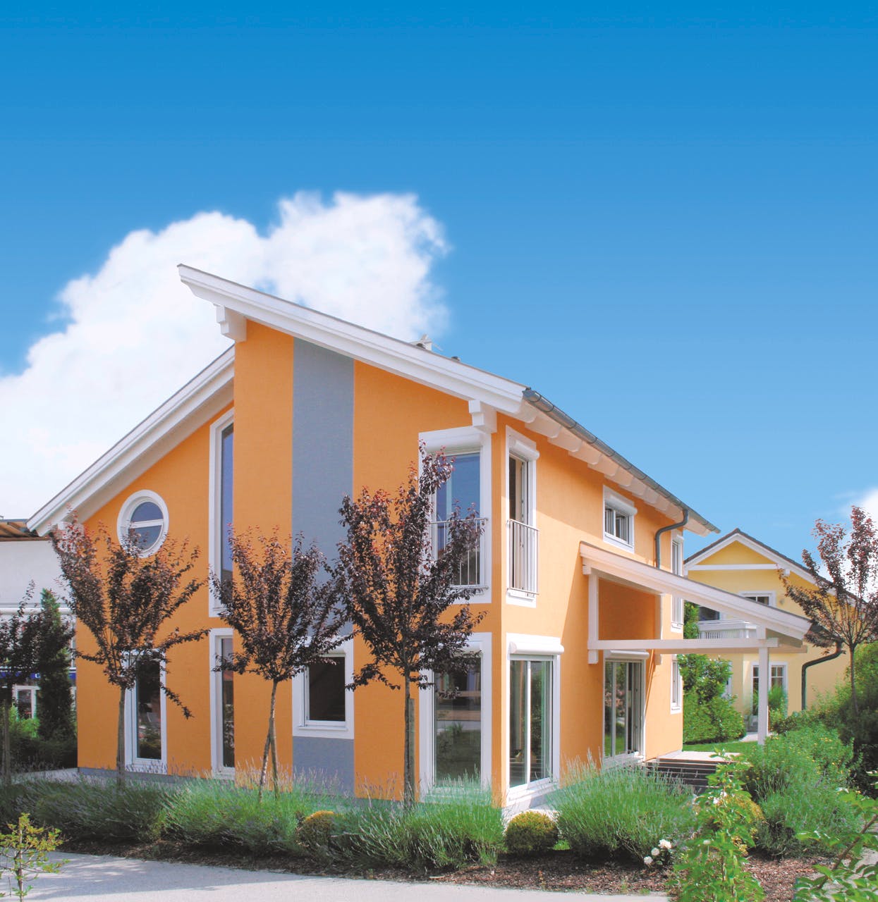 Fertighaus Angula von FINGERHUT-HAUS Schlüsselfertig ab 518174€, Pultdachhaus Außenansicht 1