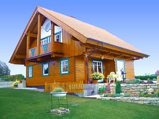 Fertighaus Palazzo - Holzriegelhaus von TIROLIA Bausatzhaus ab 92115€, Blockhaus Außenansicht 4