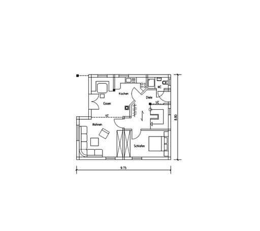 Fertighaus Palazzo (inactive) von Tirolia Blockhaus Ausbauhaus ab 121150€, Blockhaus Grundriss 2