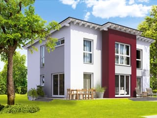 Fertighaus Park 152.1P von Danwood - Österreich Schlüsselfertig ab 206700€, Pultdachhaus Außenansicht 1