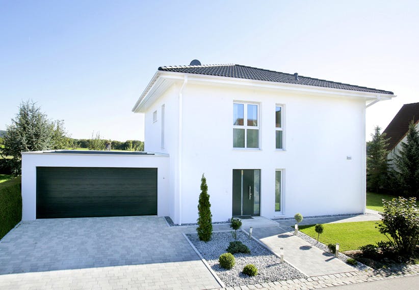Fertighaus Park 169 W (out) von Danwood - Österreich Schlüsselfertig ab 259000€, Stadtvilla Außenansicht 2