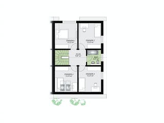 Fertighaus Partner 128 von Danwood - Österreich Schlüsselfertig ab 211900€, Satteldach-Klassiker Grundriss 2