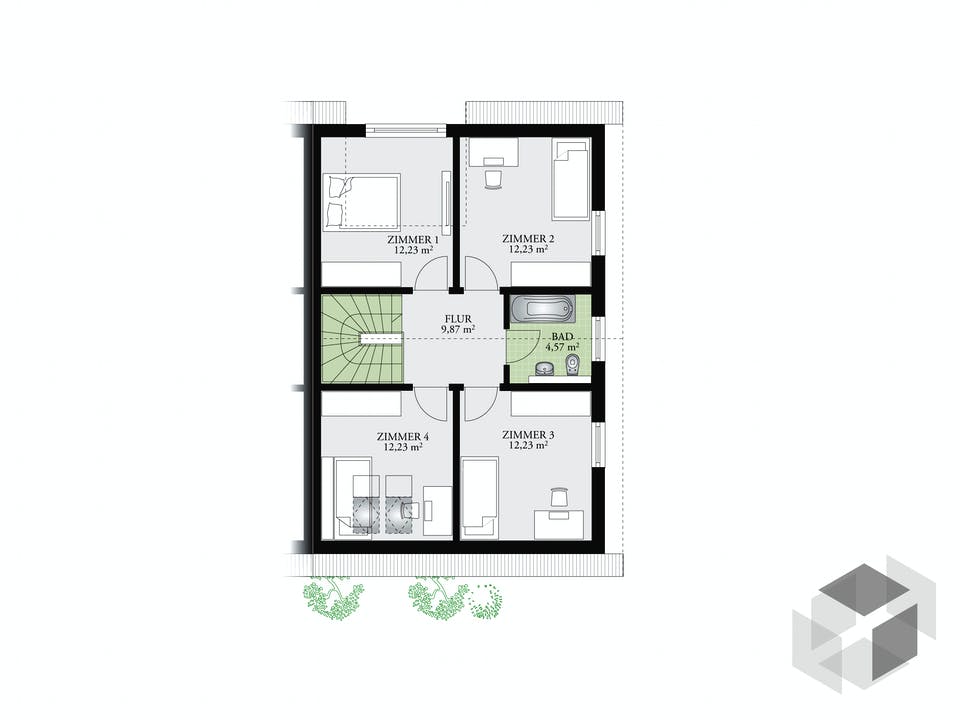 Partner 128 von DAN-WOOD HOUSE Grundriss