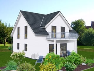 Fertighaus Paul von Zimmermann Haus, Satteldach-Klassiker Außenansicht 1