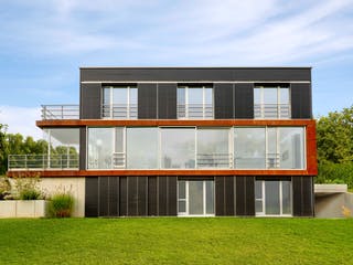 Fertighaus Pawliczec - Kundenhaus von Bau-Fritz Schlüsselfertig ab 1225000€, Cubushaus Außenansicht 1
