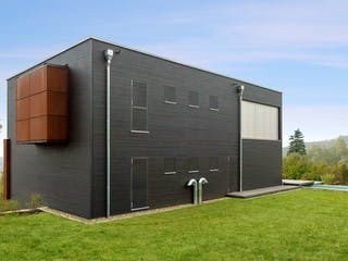 Fertighaus Pawliczec - Kundenhaus von Bau-Fritz Schlüsselfertig ab 1225000€, Cubushaus Außenansicht 6