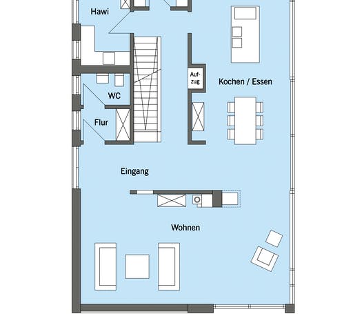 Fertighaus Pawliczec - Kundenhaus von Baufritz Schlüsselfertig ab 1190000€, Cubushaus Grundriss 1