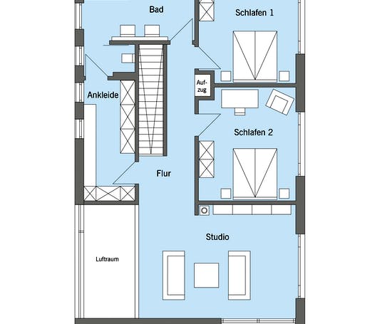 Fertighaus Pawliczec - Kundenhaus von Baufritz Schlüsselfertig ab 1190000€, Cubushaus Grundriss 2