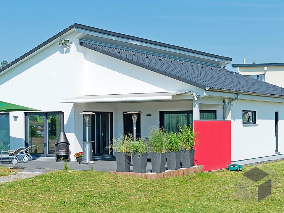Bungalow Pultdach 156 von LUXHAUS Außenansicht