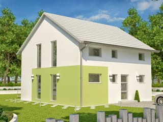 Fertighaus PEACE von öko-domo, Satteldach-Klassiker Außenansicht 2