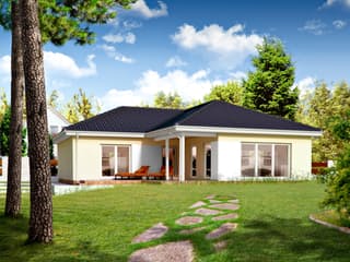 Fertighaus Perfect 124 von Danwood Schlüsselfertig ab 177000€, Bungalow Außenansicht 1