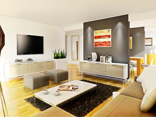 Fertighaus Perfect 149 Cube von Danwood Schlüsselfertig ab 214500€, Bungalow Innenansicht 1