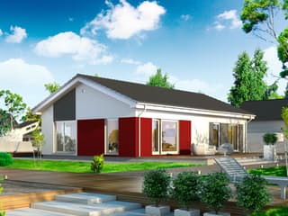 Fertighaus Perfect 98 von Danwood Schlüsselfertig ab 141000€, Bungalow Außenansicht 2
