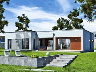 Fertighaus Perfect 149 Cube von Danwood Schlüsselfertig ab 214500€, Bungalow Außenansicht 1