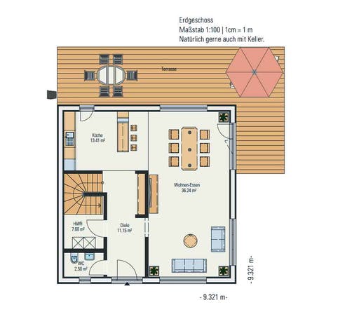 Petershaus - Stadtvilla Cube Floorplan 1