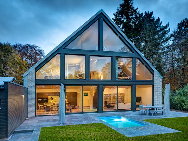 Fertighaus Lichthaus von petershaus, Satteldach-Klassiker Außenansicht 3