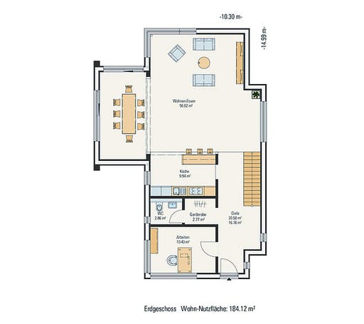 Petershaus - Musterhaus Floorplan 1