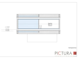 Massivhaus Bungalow Modern von PICTURA creativhaus Schlüsselfertig ab 420000€, Bungalow Grundriss 2