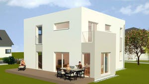 Luxhaus Planungsidee Flachdach Exterior 2