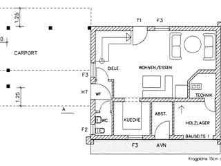 Fertighaus Pinzgau von TIROLIA Ausbauhaus ab 116850€, Blockhaus Grundriss 2