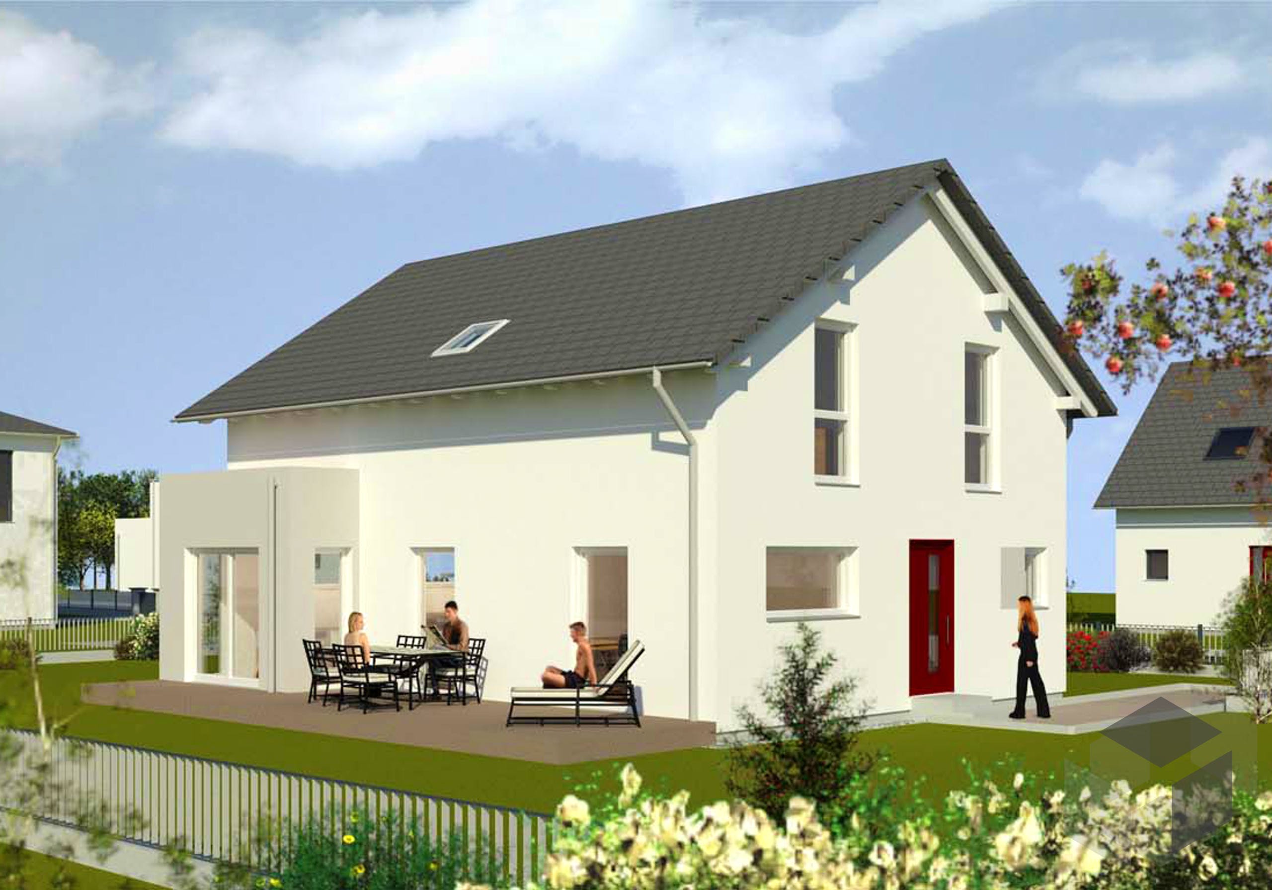 Planungsidee Satteldach Landhaus von LUXHAUS | Fertighaus.de