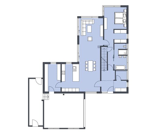 Massivhaus Achenbach von Plan-Concept Massivhaus, Satteldach-Klassiker Grundriss 1