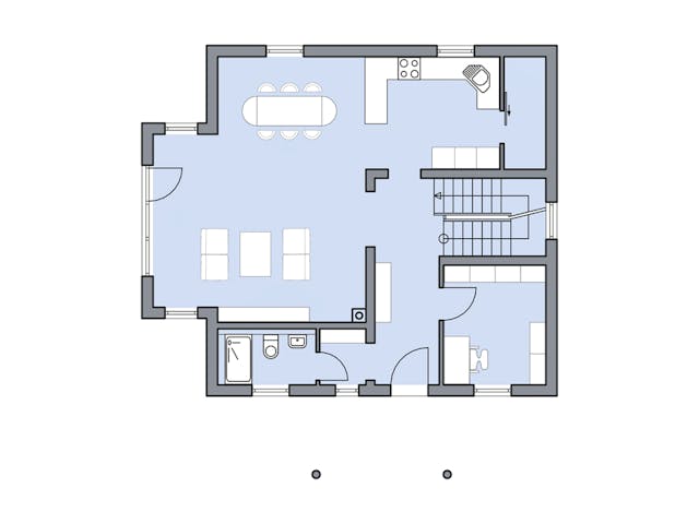Massivhaus Conrad von Plan-Concept Massivhaus, Stadtvilla Grundriss 1