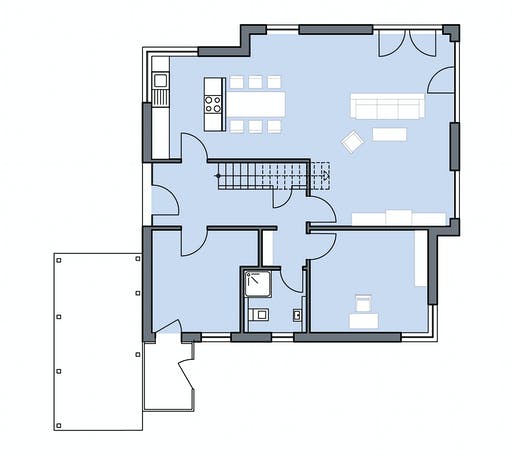 Massivhaus Freiberger von Plan-Concept Massivhaus, Stadtvilla Grundriss 1