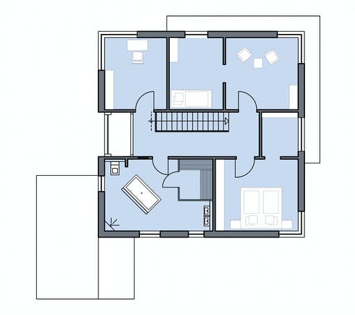 Massivhaus Freiberger von Plan-Concept Massivhaus, Stadtvilla Grundriss 2