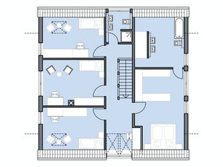 Massivhaus Götze von Plan-Concept Massivhaus, Satteldach-Klassiker Grundriss 2