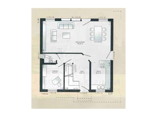 Fertighaus E 15-143.8 von SchwörerHaus Schlüsselfertig ab 244654€, Blockhaus Grundriss 1