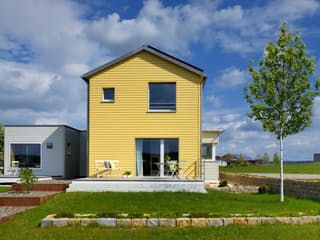 Fertighaus PlanMit S1 von Bau-Fritz, Satteldach-Klassiker Außenansicht 12