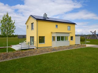 Fertighaus PlanMit S1 von Bau-Fritz, Satteldach-Klassiker Außenansicht 14