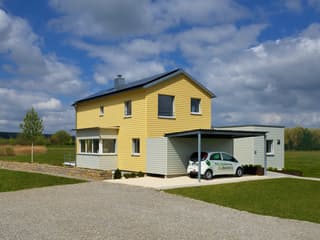 Fertighaus PlanMit S1 von Bau-Fritz, Satteldach-Klassiker Außenansicht 17