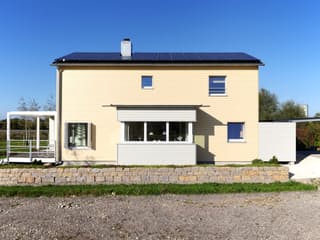 Fertighaus PlanMit S1 von Bau-Fritz, Satteldach-Klassiker Außenansicht 6