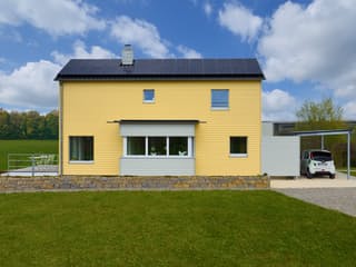 Fertighaus PlanMit S1 von Bau-Fritz, Satteldach-Klassiker Außenansicht 7