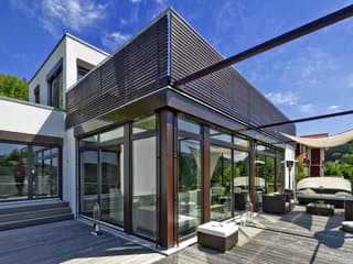 Fertighaus Plettenberg von Regnauer Hausbau Schlüsselfertig ab 504600€, Cubushaus Außenansicht 5