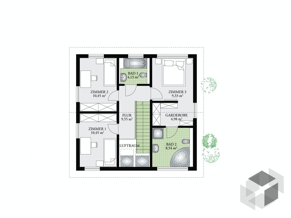 Point 119 A von DAN-WOOD HOUSE Grundriss