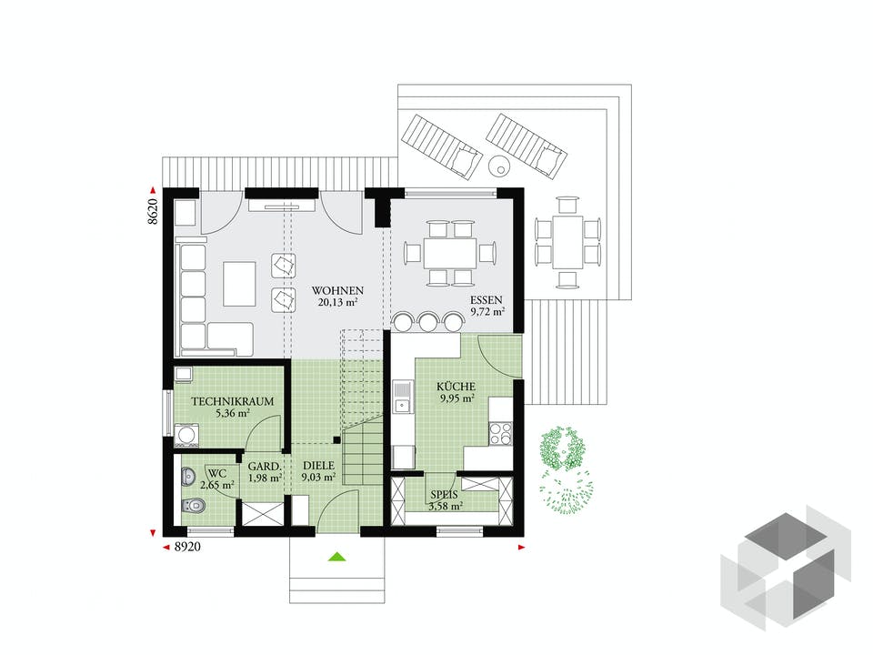 Point 119 A von DAN-WOOD HOUSE Grundriss