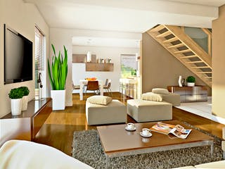 Fertighaus Point 119 A von Danwood - Österreich Schlüsselfertig ab 204300€, Satteldach-Klassiker Innenansicht 1