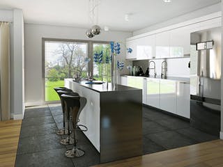 Fertighaus Point 140 A2 von Danwood Schlüsselfertig ab 220200€, Satteldach-Klassiker Innenansicht 1