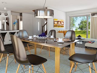 Fertighaus Point 140 A2 von Danwood Schlüsselfertig ab 220200€, Satteldach-Klassiker Innenansicht 2