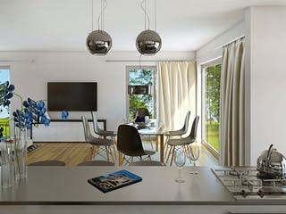 Fertighaus Point 140 A2 von Danwood Schlüsselfertig ab 220200€, Satteldach-Klassiker Innenansicht 4